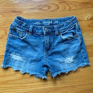 Cat & Jack Distressed Jean Shorts - size S (6/7)
